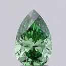 1.00ct Pear Lab Grown Diamond (Colour Fancy Vivid Green, Clarity VVS2, IGI Certified)