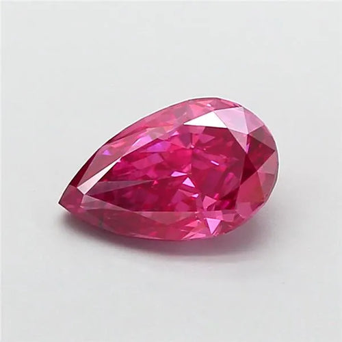 1.00ct Pear Lab Grown Diamond (Colour Fancy Vivid Pink, Clarity SI1, IGI Certified)