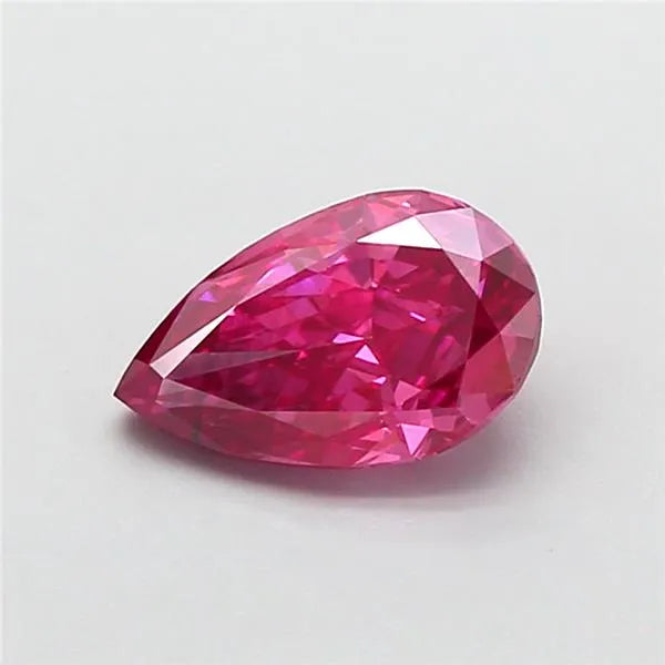1.00ct Pear Lab Grown Diamond (Colour Fancy Vivid Pink, Clarity SI1, IGI Certified)