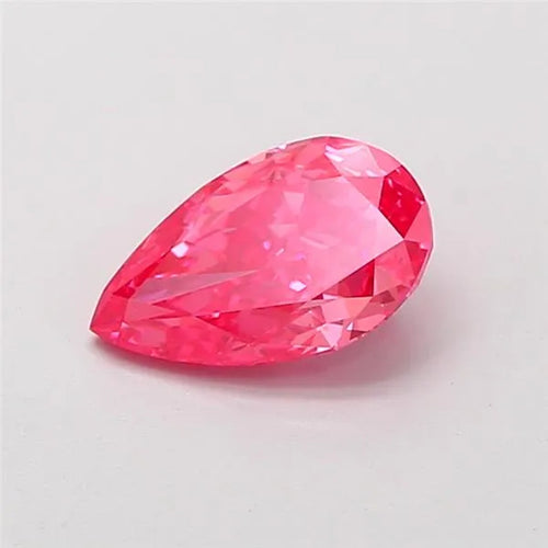 1.00ct Pear Lab Grown Diamond (Colour Fancy Vivid Pink, Clarity VS1, IGI Certified)