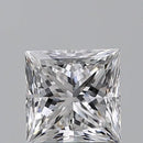 1.00ct Princess Natural Diamond (Colour E, Clarity VS2, GIA Certified)