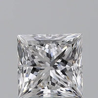 1.00ct Princess Natural Diamond (Colour E, Clarity VS2, GIA Certified)