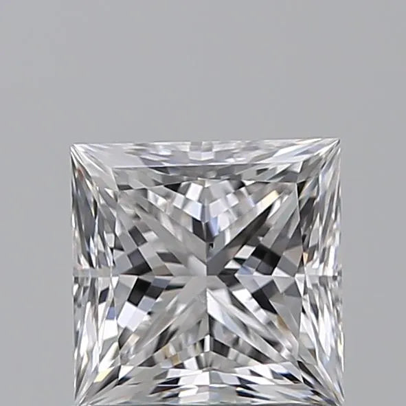 1.00ct Princess Natural Diamond (Colour E, Clarity VS2, GIA Certified)