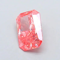 1.00ct Radiant Lab Grown Diamond (Colour Fancy Vivid Pink, Clarity SI2, IGI Certified)