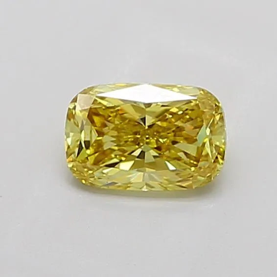 1.01ct Cushion modified Lab Grown Diamond (Colour Fancy Vivid Yellow, Clarity VS1, IGI Certified)