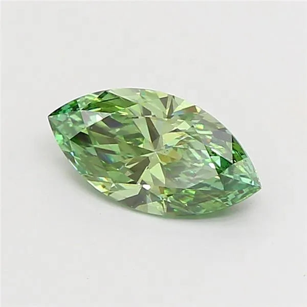 1.01ct Marquise Lab Grown Diamond (Colour Fancy Vivid Green, Clarity SI1, IGI Certified)