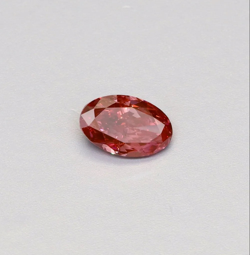 1.01ct Oval Lab Grown Diamond (Colour Fancy Vivid Pink, Clarity VS2, IGI Certified)