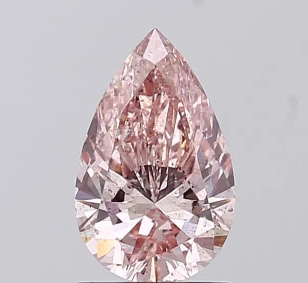 1.01ct Pear Lab Grown Diamond (Colour Fancy Intense Pink, Clarity SI2, IGI Certified)