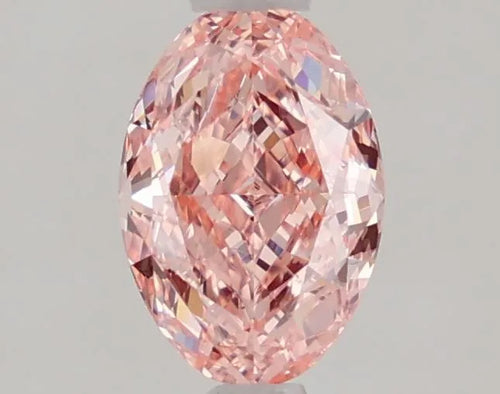 1.02ct Oval Lab Grown Diamond (Colour Fancy Vivid Pink, Clarity VVS2, IGI Certified)