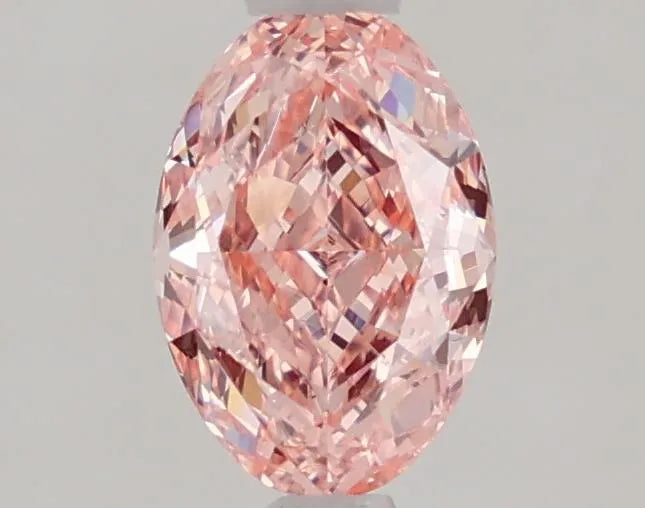 1.02ct Oval Lab Grown Diamond (Colour Fancy Vivid Pink, Clarity VVS2, IGI Certified)