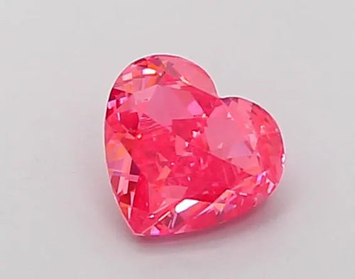 1.03ct Heart Lab Grown Diamond (Colour Fancy Vivid Pink, Clarity VS2, IGI Certified)