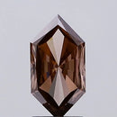 1.03ct Hexagonal Lab Grown Diamond (Colour Fancy Brown, Clarity VVS2, IGI Certified)