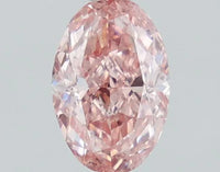1.03ct Oval Lab Grown Diamond (Colour Fancy Vivid Pink, Clarity VS1, IGI Certified)