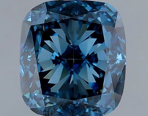 1.06ct Cushion modified Lab Grown Diamond (Colour Fancy Vivid Blue, Clarity VS1, Cut VG, IGI Certified)