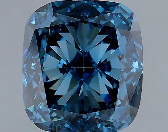 1.06ct Cushion modified Lab Grown Diamond (Colour Fancy Vivid Blue, Clarity VS1, Cut VG, IGI Certified)