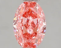 1.06ct Oval Lab Grown Diamond (Colour Fancy Vivid Pink, Clarity VVS2, IGI Certified)