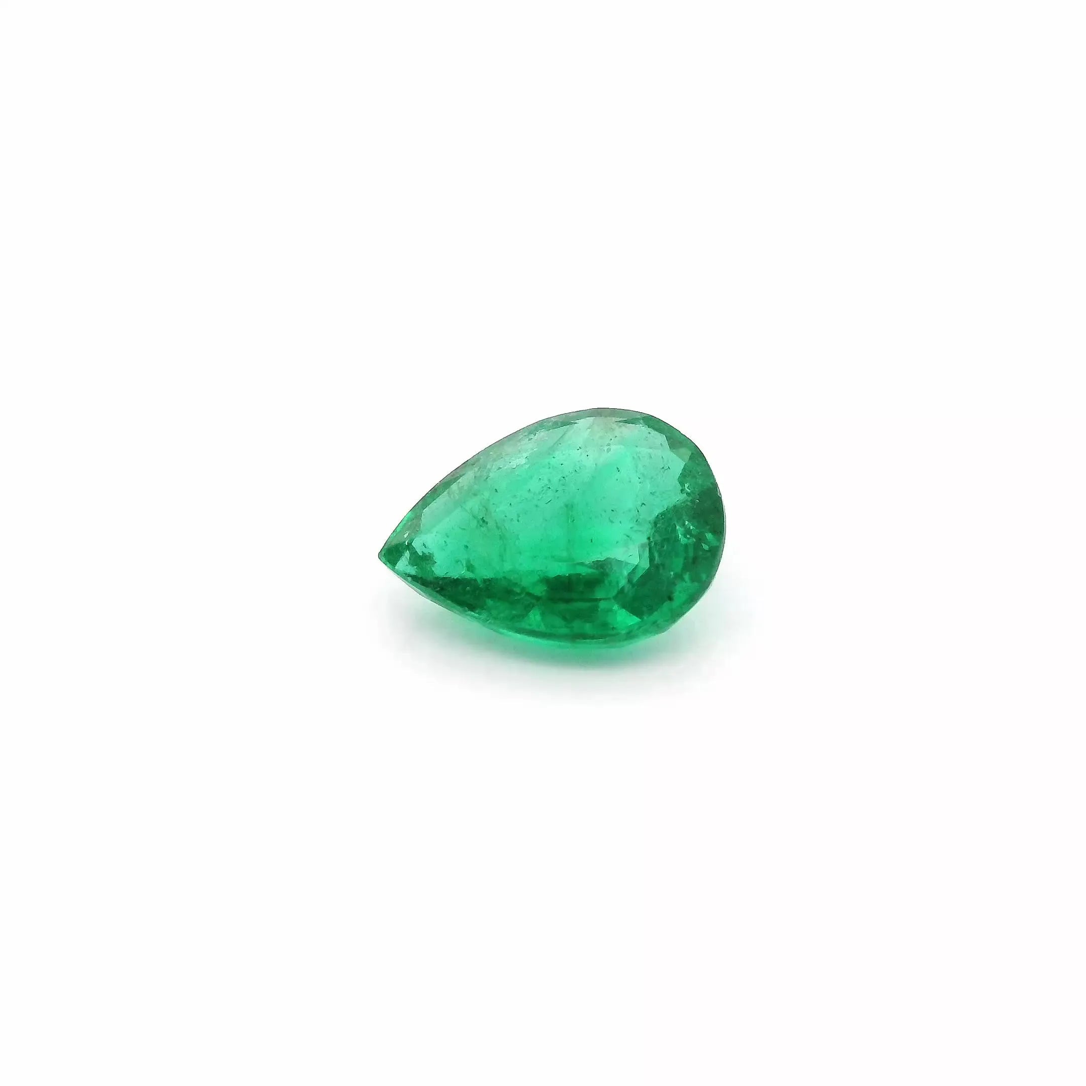 1.06ct Pear Natural Emerald (Colour Green, Clarity Slightly Included, Cut Faceted)