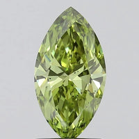 1.07ct Marquise Lab Grown Diamond (Colour Fancy Vivid Green, Clarity VS2, IGI Certified)