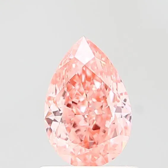 1.08ct Pear Lab Grown Diamond (Colour Fancy Vivid Pink, Clarity VS2, IGI Certified)