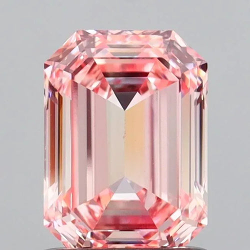 1.09ct Emerald Lab Grown Diamond (Colour Fancy Vivid Pink, Clarity VVS2, IGI Certified)