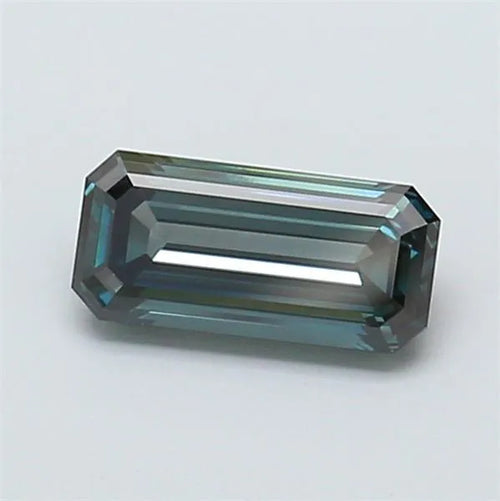 1.13ct Emerald Lab Grown Diamond (Colour Fancy Deep Blueish Green, Clarity VS1, IGI Certified)