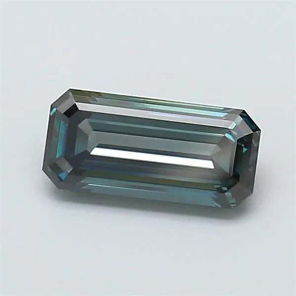 1.13ct Emerald Lab Grown Diamond (Colour Fancy Deep Blueish Green, Clarity VS1, IGI Certified)
