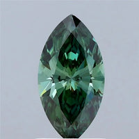 1.13ct Marquise Lab Grown Diamond (Colour Fancy Vivid Green, Clarity VVS2, IGI Certified)