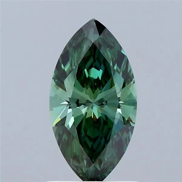 1.13ct Marquise Lab Grown Diamond (Colour Fancy Vivid Green, Clarity VVS2, IGI Certified)