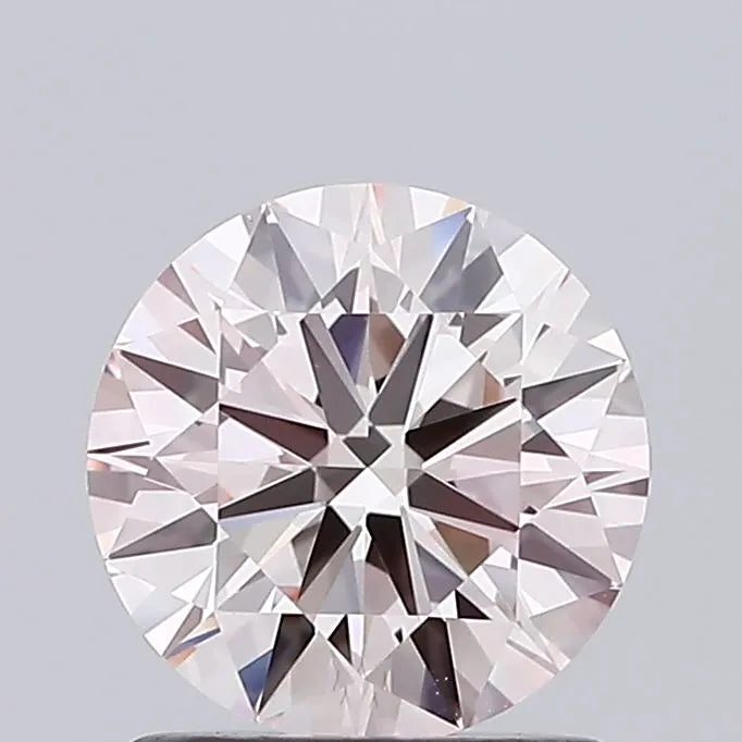 1.14ct Round Lab Grown Diamond (Colour Fancy Light Pink, Clarity VS1, Cut ID, IGI Certified)