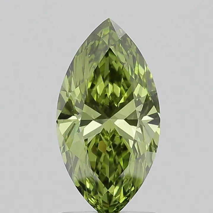 1.18ct Marquise Lab Grown Diamond (Colour Fancy Vivid Green, Clarity VS2, IGI Certified)