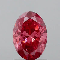 1.18ct Oval Lab Grown Diamond (Colour Fancy Vivid Pink, Clarity VS1, IGI Certified)