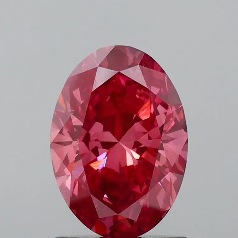 1.18ct Oval Lab Grown Diamond (Colour Fancy Vivid Pink, Clarity VS1, IGI Certified)
