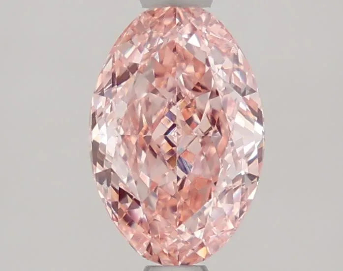1.21ct Oval Lab Grown Diamond (Colour Fancy Vivid Pink, Clarity VVS1, IGI Certified)