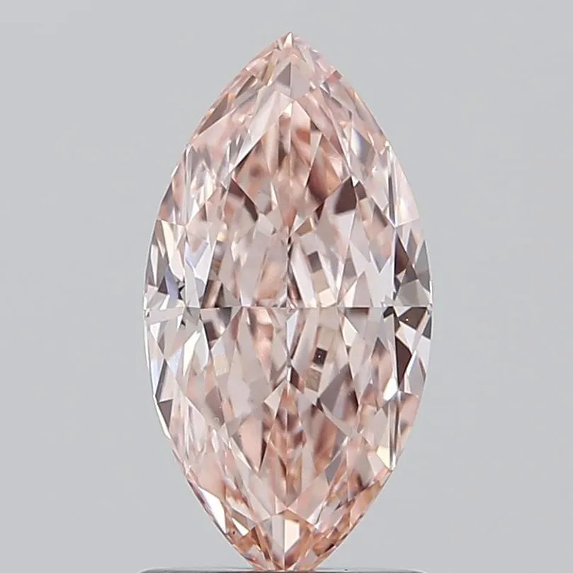 1.28ct Marquise Lab Grown Diamond (Colour Fancy Vivid Pink, Clarity VS1, IGI Certified)