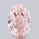 1.28ct Oval Lab Grown Diamond (Colour Fancy Vivid Pink, Clarity VVS2, IGI Certified)