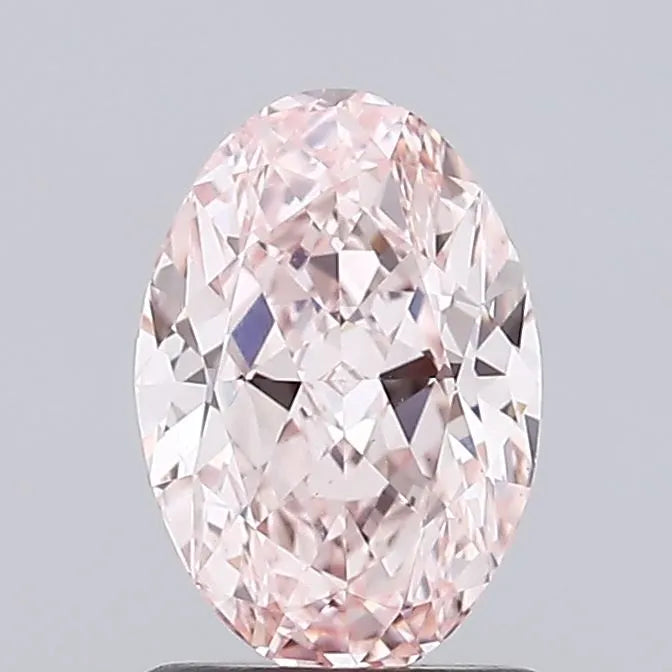 1.30ct Oval Lab Grown Diamond (Colour Fancy Intense Pink, Clarity VS2, IGI Certified)