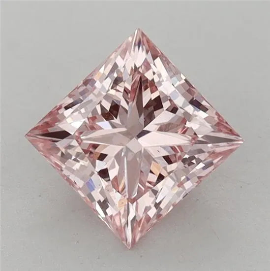 1.32ct Princess Lab Grown Diamond (Colour Fancy Intense Pink, Clarity VS2, IGI Certified)