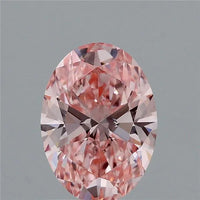 1.34ct Oval Lab Grown Diamond (Colour Fancy Vivid Pink, Clarity VVS2, IGI Certified)