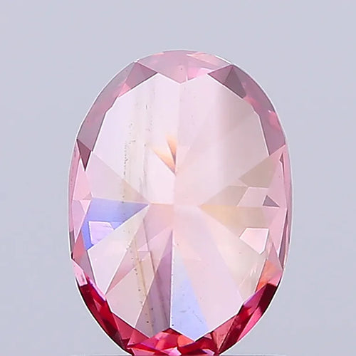 1.36ct Oval Lab Grown Diamond (Colour Fancy Deep Pink, Clarity SI2, IGI Certified)