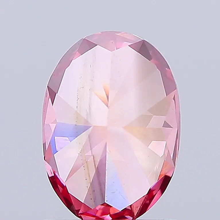 1.36ct Oval Lab Grown Diamond (Colour Fancy Deep Pink, Clarity SI2, IGI Certified)