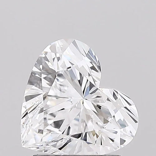 1.37ct Heart Lab Grown Diamond (Colour D, Clarity IF, IGI Certified)
