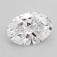 1.37ct Oval Lab Grown Diamond (Colour D, Clarity VVS2, IGI Certified)