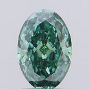 1.40ct Oval Lab Grown Diamond (Colour Fancy Vivid Green, Clarity VVS2, IGI Certified)