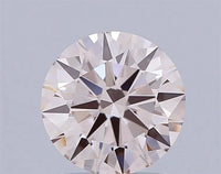 1.40ct Round Lab Grown Diamond (Colour Fancy Light Brown Pink, Clarity VS1, Cut ID, IGI Certified)