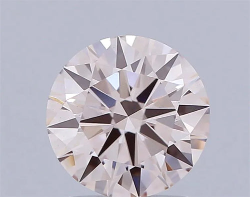 1.40ct Round Lab Grown Diamond (Colour Fancy Light Brown Pink, Clarity VS1, Cut ID, IGI Certified)