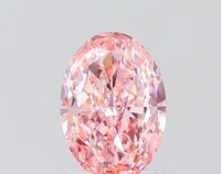 1.41ct Oval Lab Grown Diamond (Colour Fancy Vivid Pink, Clarity VVS1, IGI Certified)