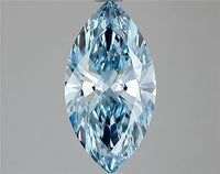 1.50ct Marquise Lab Grown Diamond (Colour Fancy Vivid Blue, Clarity VS1, IGI Certified)