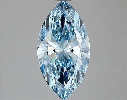 1.50ct Marquise Lab Grown Diamond (Colour Fancy Vivid Blue, Clarity VS1, IGI Certified)