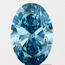 1.50ct Oval Lab Grown Diamond (Colour Fancy Vivid Blue, Clarity VS1, IGI Certified)