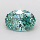 1.50ct Oval Lab Grown Diamond (Colour Fancy Vivid Green, Clarity VVS2, IGI Certified)